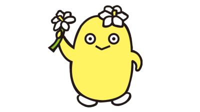くっちーな前向き姿（背景透明）